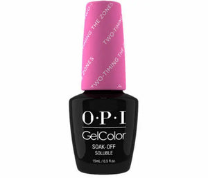 OPI Gelcolor soak off gel polish bottle two timing the zones ThinkAtoZ