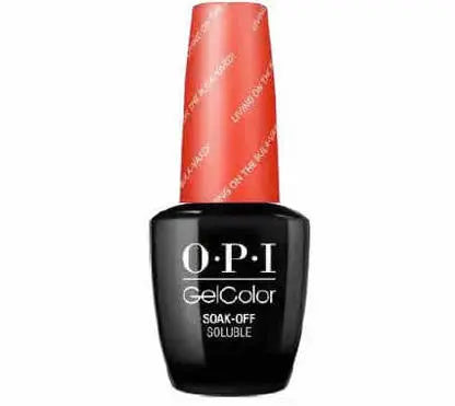 OPI Gelcolor soak off gel polish bottle living on the bula vard ThinkAtoZ for long lasting nails