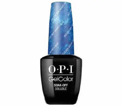 OPI Gelcolor soak off gel polish bottle in black with blue cap by ThinkAtoZ