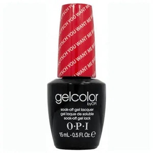 OPI Gelcolor soak off gel polish bottle I want me bad red cap by ThinkAtoZ