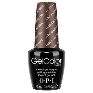 OPI Gelcolor Soak Off Gel Polish 15ml in Love Is Hot And Coal shade by ThinkAtoZ