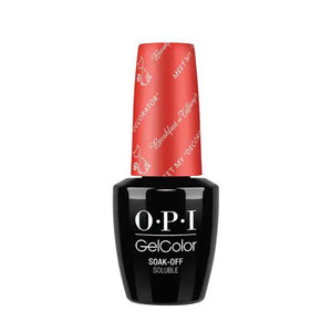 OPI Gelcolor Soak Off Gel Polish bottle with black base and red cap by ThinkAtoZ meet my decorator