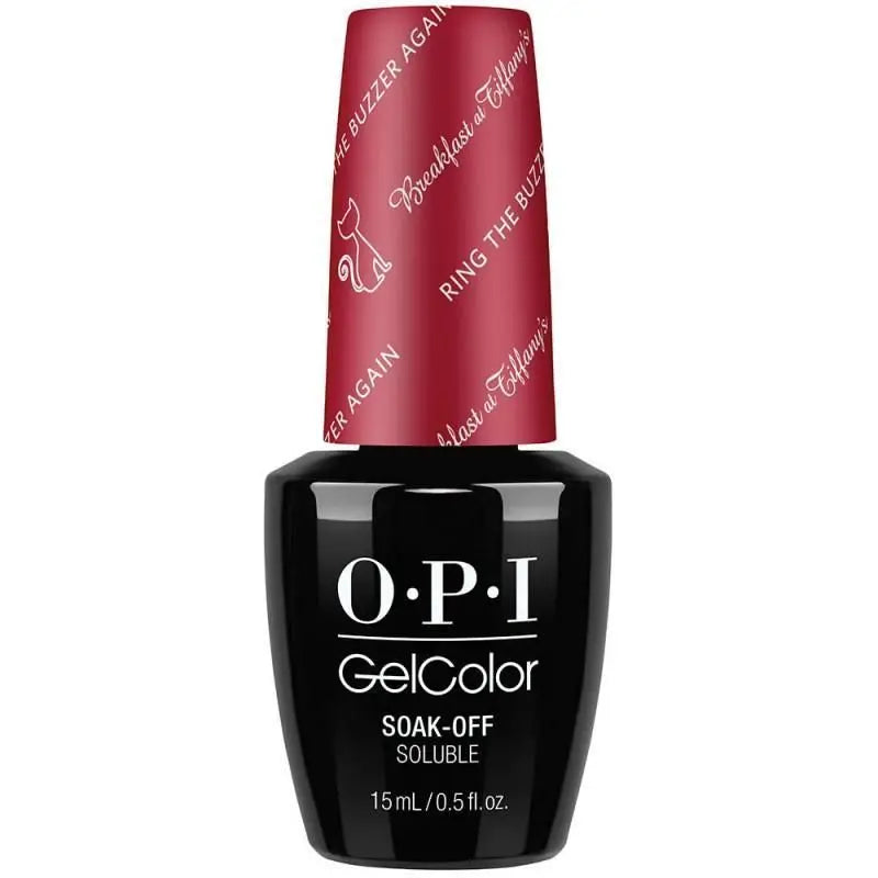 OPI Gelcolor Soak Off Gel Polish bottle with red cap by ThinkAtoZ 15ml soak off gel polish ring the buzzer again