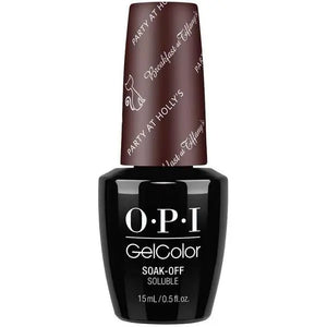 ThinkAtoZ OPI Gelcolor Soak Off Gel Polish bottle in Party At Holly's dark brown shade party at Hollys