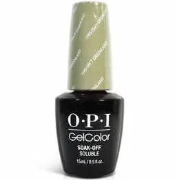 ThinkAtoZ OPI Gelcolor Soak Off Gel Nail Polish bottle in black shade with 15 ml this isn't Greenland