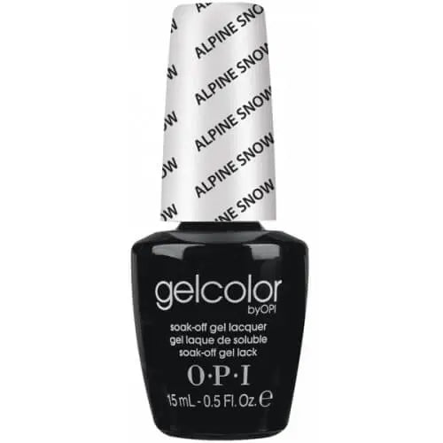 OPI Gelcolor Soak Off Gel Nail Polish in Alpine Snow shade by ThinkAtoZ 15ml bottle