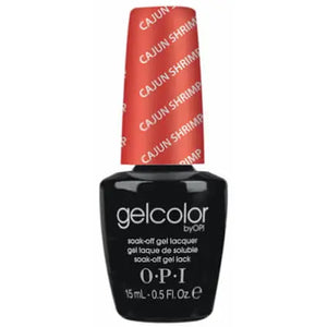 ThinkAtoZ OPI Gelcolor Soak Off Gel Nail Polish bottle in Cajun Shrimp coral shade