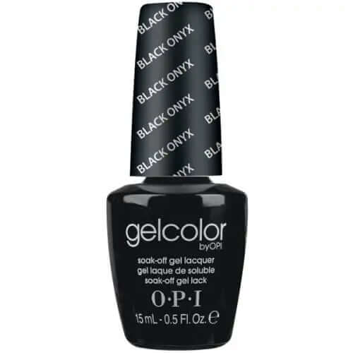 OPI Gelcolor Soak Off Gel Nail Polish in Black Onyx by ThinkAtoZ 15ml bottle