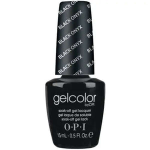 OPI Gelcolor Soak Off Gel Nail Polish in Black Onyx by ThinkAtoZ 15ml bottle
