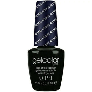 OPI Gelcolor Soak Off Gel Nail Polish in Road House Blues dark navy shade by ThinkAtoZ