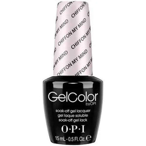 OPI Gelcolor Soak Off Gel Nail Polish in Chiffon My Mind shade by ThinkAtoZ 15ml bottle