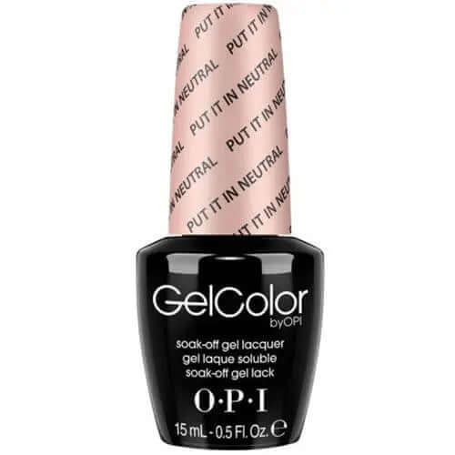 OPI Gelcolor Soak Off Gel Nail Polish in Put It In Neutral shade 15ml bottle