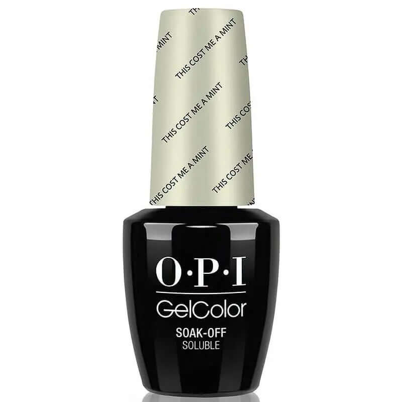 OPI Gelcolor Soak Off Gel Nail Polish bottle in This Cost Me A Mint shade by ThinkAtoZ