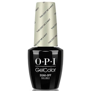 OPI Gelcolor Soak Off Gel Nail Polish bottle in This Cost Me A Mint shade by ThinkAtoZ