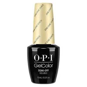 OPI Gelcolor Soak Off Gel Nail Polish bottle in One Chic Chick shade with 15 ml capacity
