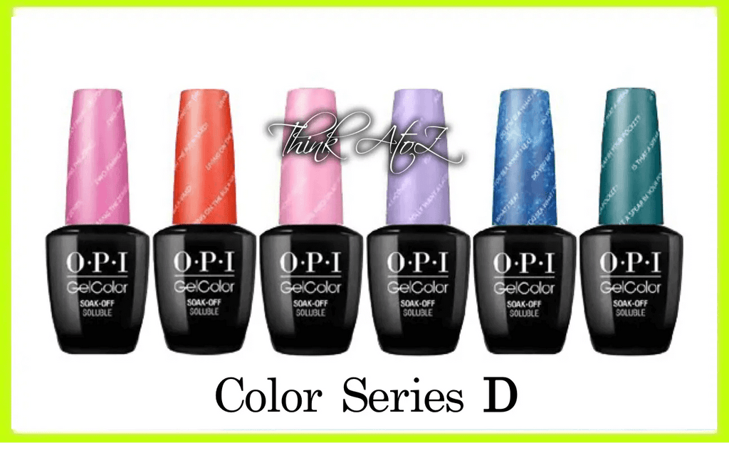 OPI Gelcolor Soak Off Gel Nail Polish 15ml 0.5floz COLOR SERIES D - Think AtoZ Ltd.
