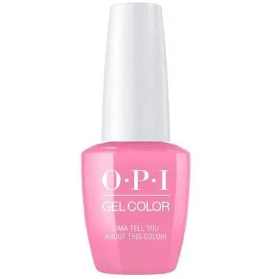 ThinkAtoZ OPI Peru gel polish collection bright pink gel nail polish bottle Lima Tell You about this color