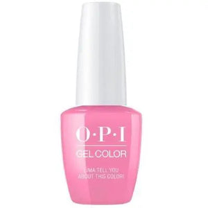 ThinkAtoZ OPI Peru gel polish collection bright pink gel nail polish bottle Lima Tell You about this color