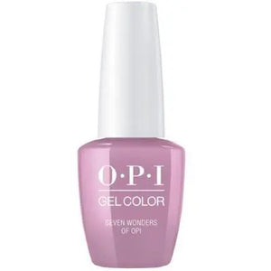 OPI Peru gel polish collection Seven Wonders of OPI pink gel nail polish bottle by ThinkAtoZ