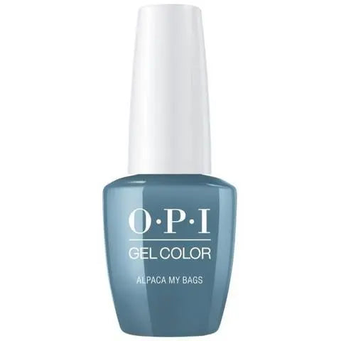 ThinkAtoZ OPI Peru gel polish collection Alpaca My Bags blue gel nail polish bottle