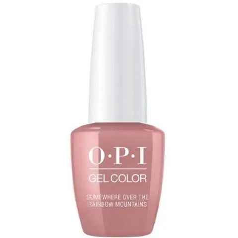 OPI Peru gel polish collection bottle in muted rose shade from Peru Collection OPI Gel Color by ThinkAtoZ Somewhere over the rainbow mountain 