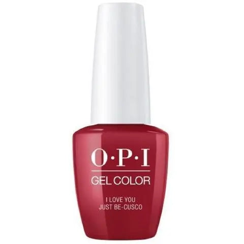 OPI Peru gel polish collection red gel color bottle I Love You Just Be Cusco by ThinkAtoZ