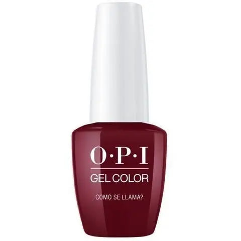 OPI Peru gel polish collection deep red Como Se Llama gel color bottle