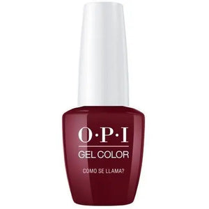 OPI Peru gel polish collection deep red Como Se Llama gel color bottle