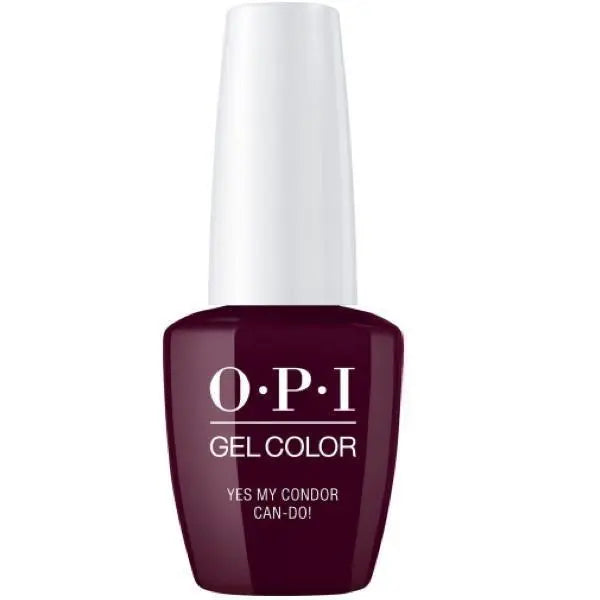 OPI Peru gel polish collection deep burgundy gel color bottle Yes My Condor Can-Do shade